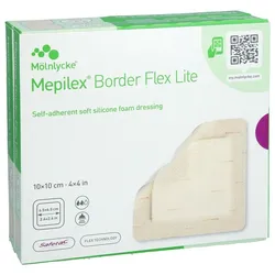 MEPILEX Border Flex Lite Schaumverband 10x10 cm