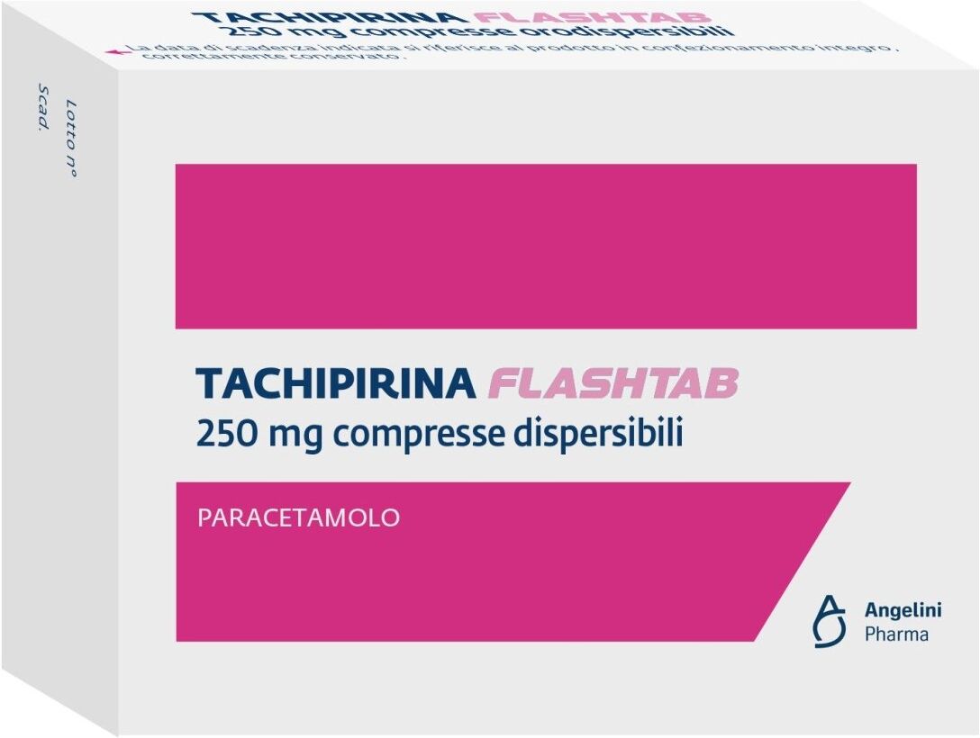Angelini Acraf Tachipirina Flashtab 250 mg 12 compresse dispersibili