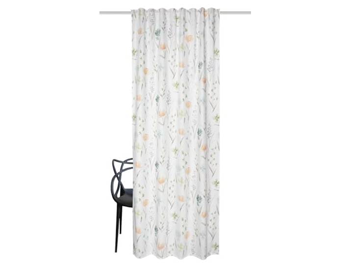 HOME WOHNIDEEN Fertigschal Danica Polyester/Baumwoll-Mischung, 245x135 cm, Blumen Druck, Farbe:grün, Größe:245 x 135 cm, Anzahl:1x