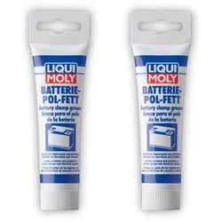 2x Batteriepolfett LIQUI MOLY 3140 Spezialfett Kontaktfett Batterie-Pol-Fett 50g