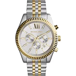 Michael Kors Quarz / Chronograph Lexington MK8344 - weiß,2-tone - 44mm