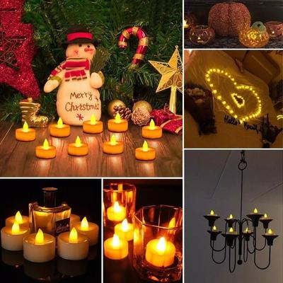 Uplift Picks Flameless LED Tea Light Candles 24 Pack Battery Operated Decor Lights Flameless LED Tea Light Candles 24 Pack Battery Operated Decor Lights