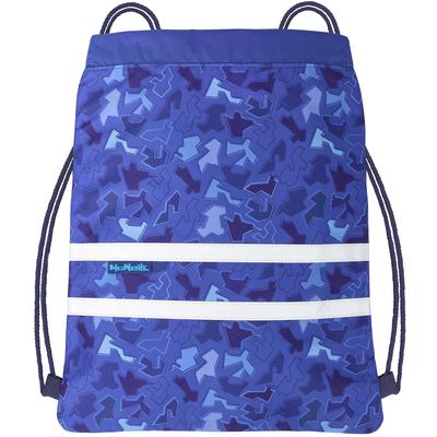 Turnbeutel MCNEILL "Sportschuhbeutel Puzzle", Kinder, Gr. B/H/T: 31cm x 41cm, blau (puzzle), Polyester, Taschen, Made in Europe