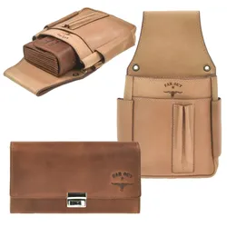 Kloehn Profi Set Kellnerbörse und Kellnertasche cognac Far Out