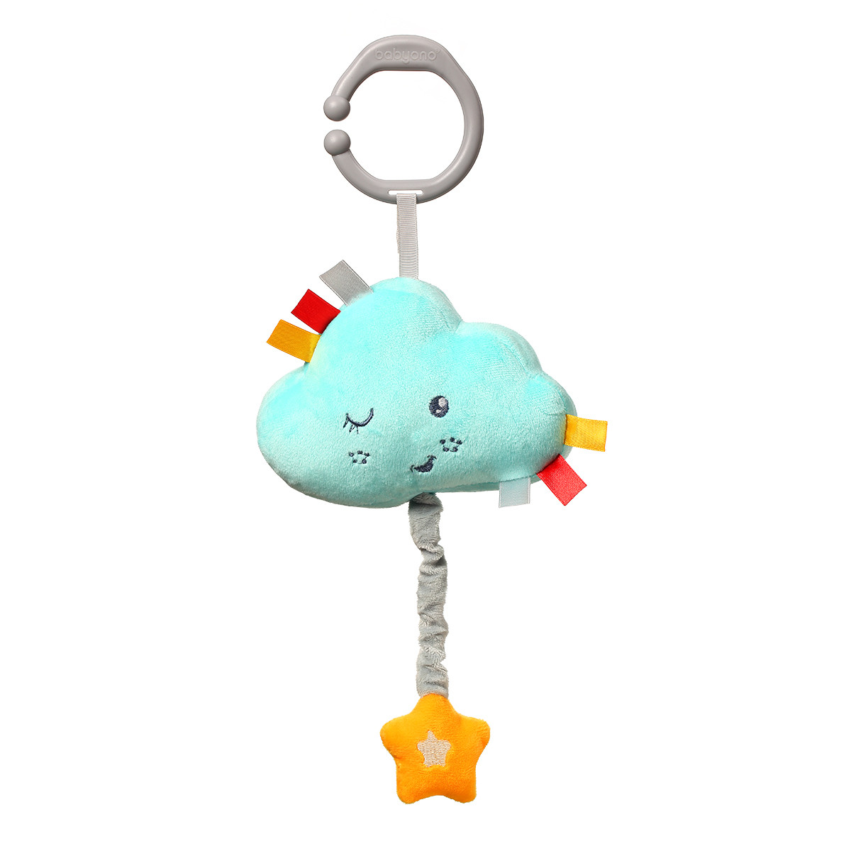 PADU Pluche wolkje met muziekdoosje Lullaby Cold - blauw