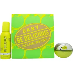 DKNY, Beauty Geschenkset, Be Delicious Eau de Parfum Parfüm Spray 3.4 Fl. Oz. & Erfrischendes Duschmousse 5.07 Oz. (Parfum Set)