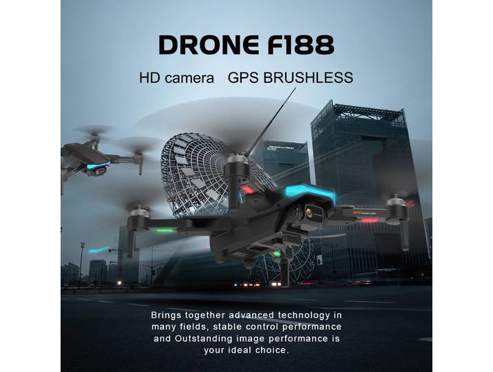 Drone WiFi F188 5G avec caméra HD 6K grand angle, quadrirotor pliable RC, jouets hélicoptère, cadeau, nouveau, 2024