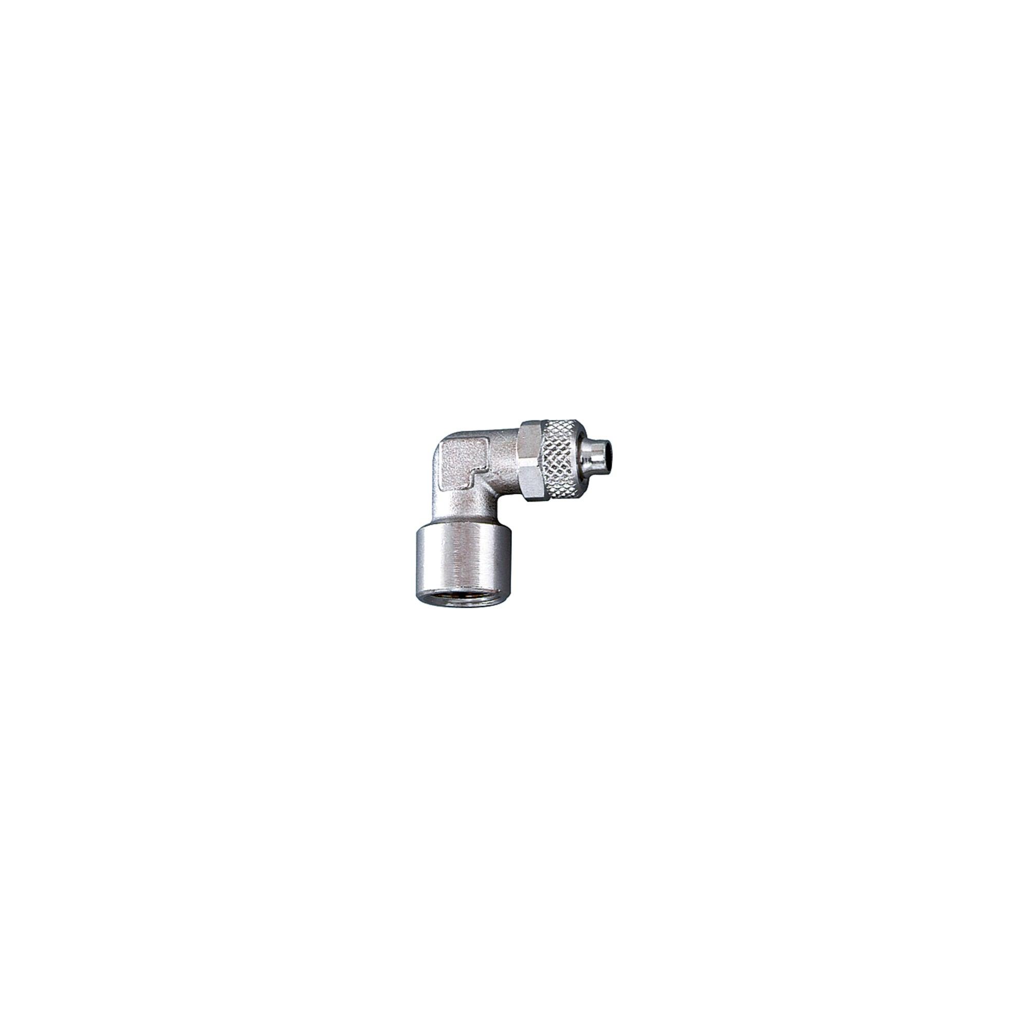 Riegler Winkel-Aufschraubverschraubung, G 1/8, für Schlauch 8/6, MS vern. (13.718-8)