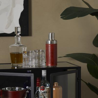 ARCILLA ELEMENTAL Stainless Steel Cocktail Shaker with Silver Lid - 3 x 3 x 9