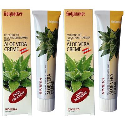 Riviera Holzhacker Aloe Vera Creme parabenfrei 2x 2x75 ml