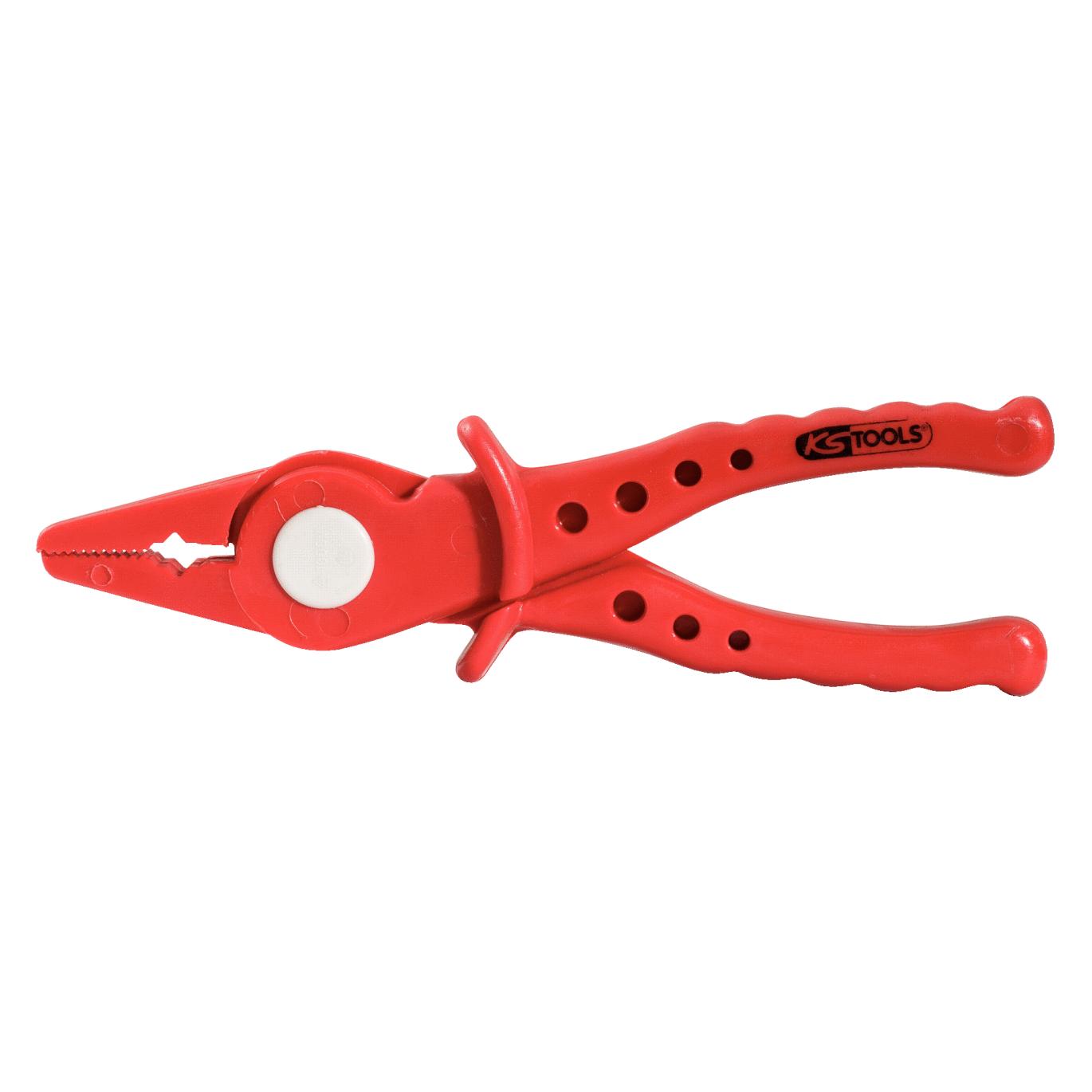 KS Tools Isolierte Kunststoff-Flachzange, 180mm (180 mm) (117.1642)