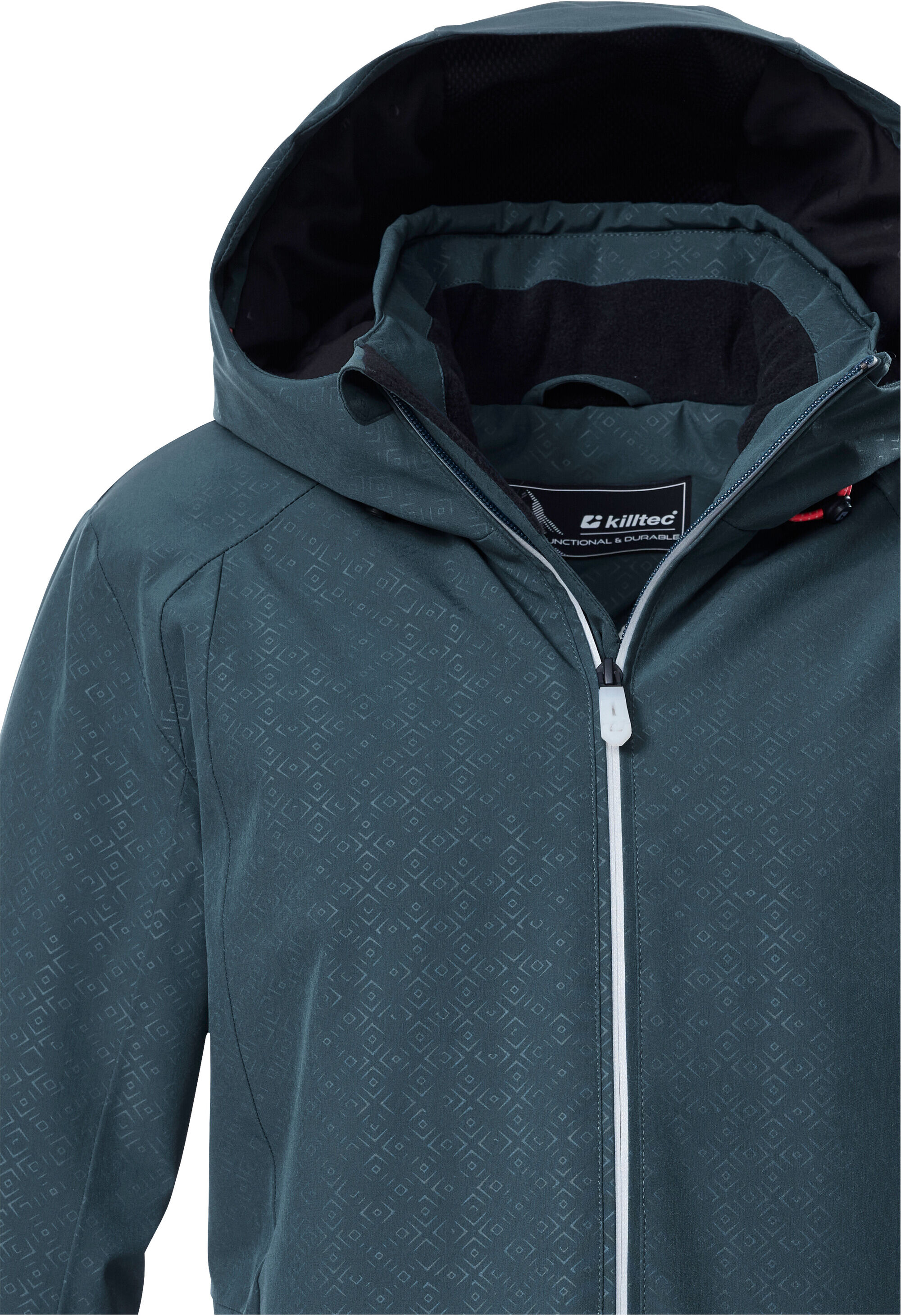 Skijacke KILLTEC "KSW 33 WMN SKI JCKT", Damen, Gr. 38, hellpetrol, Obermaterial: 100% Polyester.Futter: 100% Polyester.Füllung: 100% Polyester, Jacken Skijacke, Damen Skijacke: wasserdicht, atmungsaktiv, viele Taschen