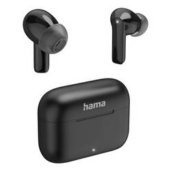Hama Passion Clear II In Ear Kopfhörer Bluetooth® Schwarz Noise Cancelling Ladecase Telefon 00221771