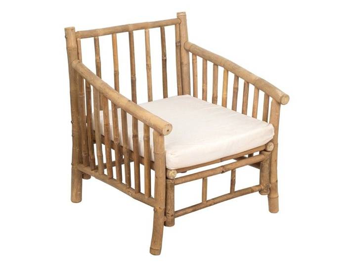 Fauteuil Signes Grimalt en bambou et coton - 65 x 65 x 85 cm