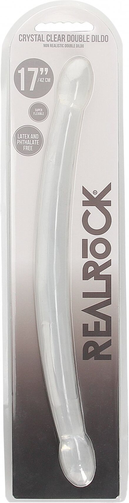 RealRock Double Dildo Jelly 42cm - Transparent