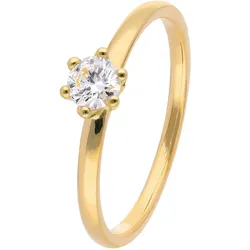 trendor 15895 Damen Diamantring Gold 585/14K Brillant 0,25 ct, 54/17,2