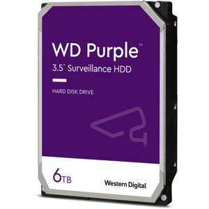 WesternDigital Festplatte WD Purple WD64PURZ, 3,5 Zoll, intern, SATA III, 6TB, OEM