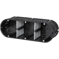 f-tronic 7310103 UP Gerätedose massiv UP30, 3-fach, t=63mm  - 5 Stück