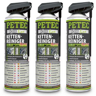 Petec 3x 500ml Ketten-Reiniger Bike Line [Hersteller-Nr. 70540]