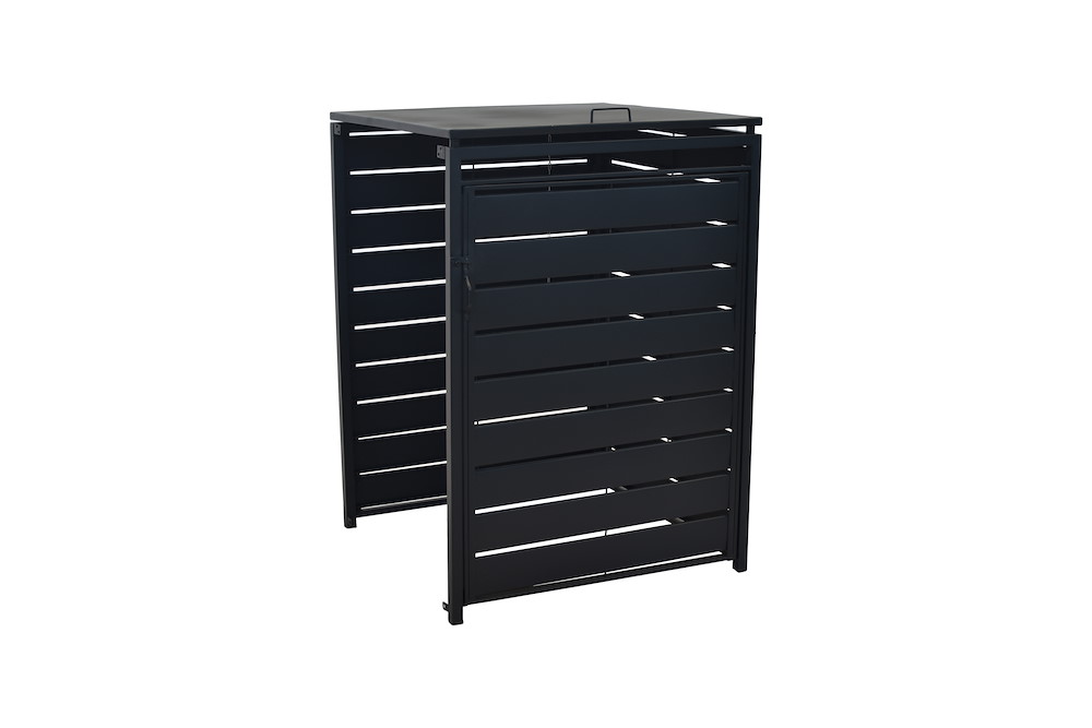 MERXXHANDELS Mülltonnenabdeckung Anbau klein Aluminium/Stahl 16946302