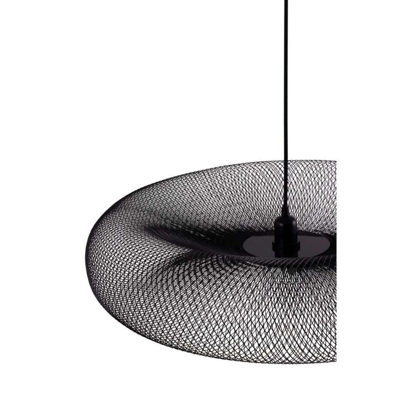 Globo Lighting Torus Hanglamp - Zwart - Metaal - Ø65 cm