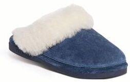 Women's Scuff Flats And Slip Ons by Old Friend Footwear in Navy (Size 8 M)