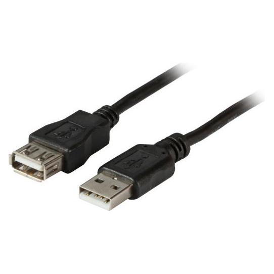 EFB Elektronik USB2.0 Verlängerungskabel A-A St-Bu 1,5m grau, Enhanced Stecker Serie A auf Buchse Serie A Umspritzt (1.50 m, USB 2.0) (K5248.1)