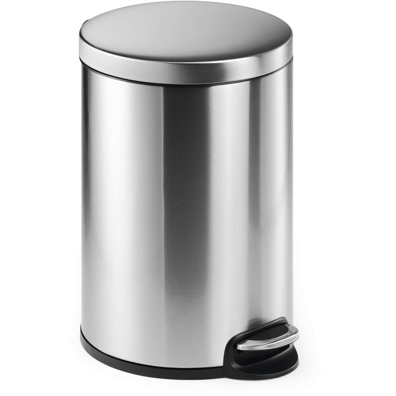 DURABLE Slow Motion Mülleimer 20,0 l edelstahl