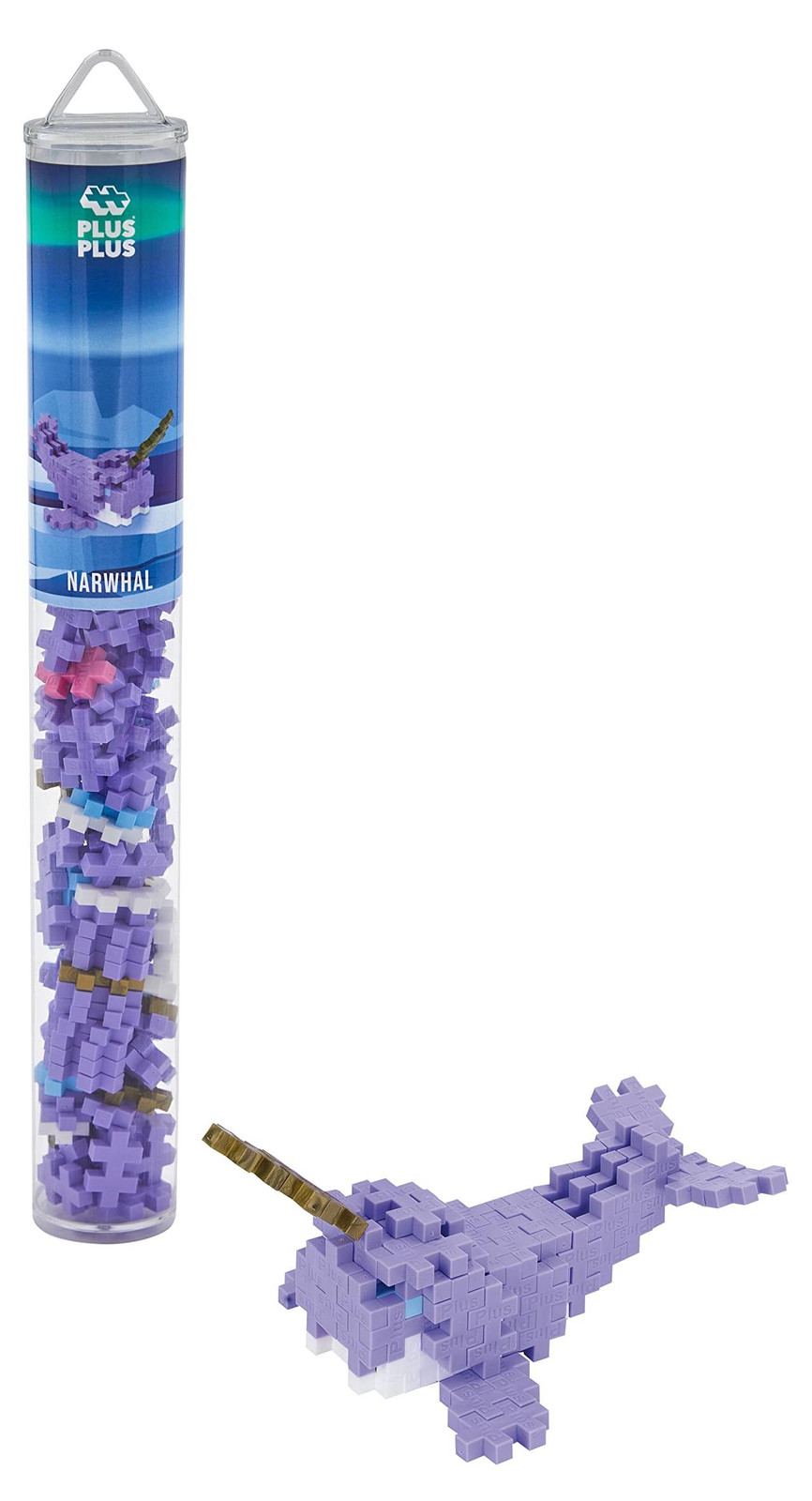 Plus-Plus Tube Narwal, 100 stuks