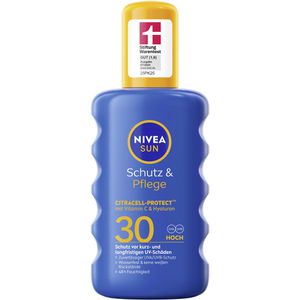 Nivea Sonnencreme Sun Schutz & Pflege, LSF 30, 200ml, wasserfest