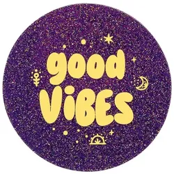 Moses Acryl-Untersetzer Good Vibes