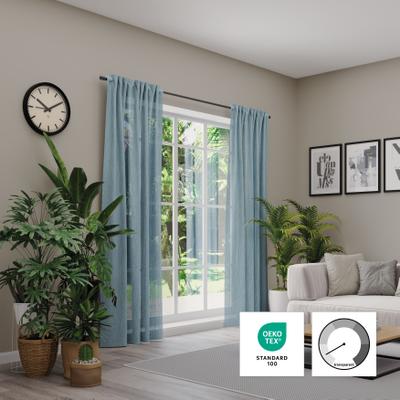 Vorhang NEUTEX FOR YOU "Libre" Gr. 1, blau, B:142cm H:245cm, Jacquard, Polyester, Gardinen