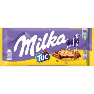 Milka Tafelschokolade Tuc Cracker, 87g