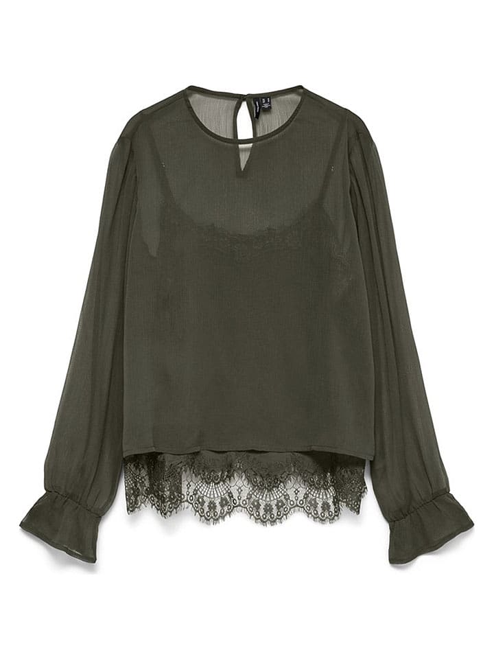 Vero Moda Bluse in Khaki - XS