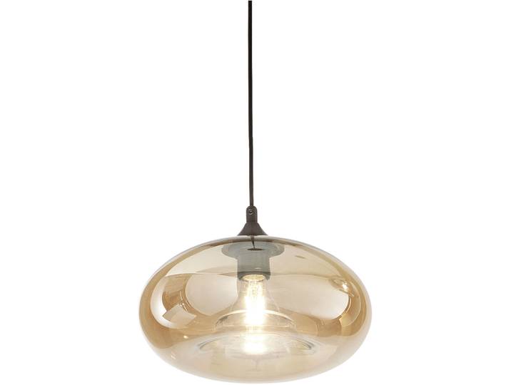 Designer-Pendellampe Giberti Luce Anna Glas amber D: 27 cm, E27