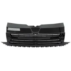 Kühlergrill Schwarz Glanz clean ohne Emblem passend für VW T6 Bus Transporter 2015-2019
