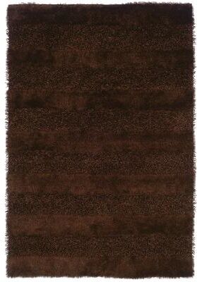 Style Haven Foxx Solid Plush Shag Brown Area Rug