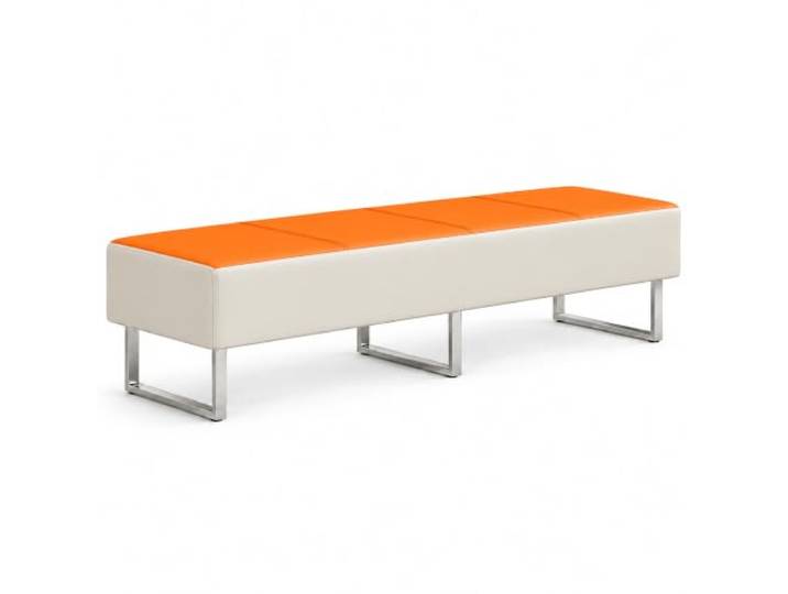 JS Ellie Kunstleder Wartezimmerbank, Gewerbliche Sitzbank Mit Metallbeinen Lobby-Sitzbank Mit Hoher Belastbarkeit Für Empfang, Wartezimmer, Salon, Spa, Praxis & Friseur(J,180cm/70.9in)