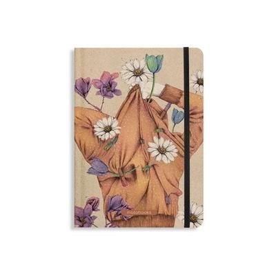 Notizbuch A5 punktiert aus Süßgraspapier mit Graspapier-Cover – Nari – Farbe: Apricot Orange – matabooks