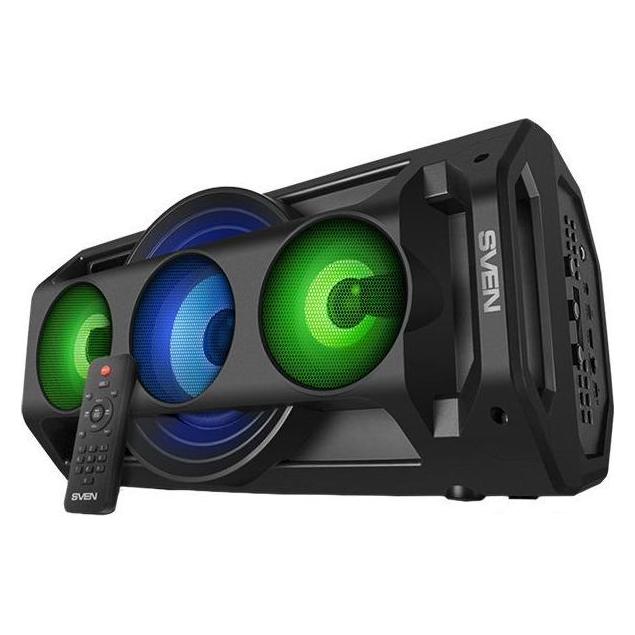 Sven PS-680, juodas, power output. (RMS), TWS, Bluetooth, FM, USB, Micro SD, LED-Ekranas, RC (10 h) (PS-680)