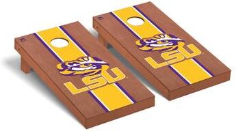 Skip's Garage Louisiana State LSU Tigers Rosewood Cornhole Board Set