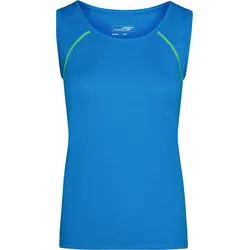 James & Nicholson Damen Funktionsshirt ärmellos Tank Top JN493 bright blue/bright yellow S