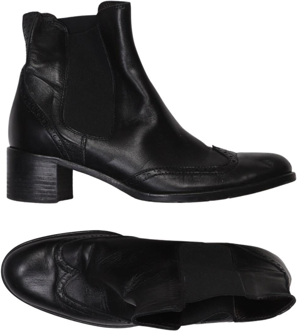 Caiman Damen Stiefelette, Schwarz, Gr. EU 37, Leder - Second Hand