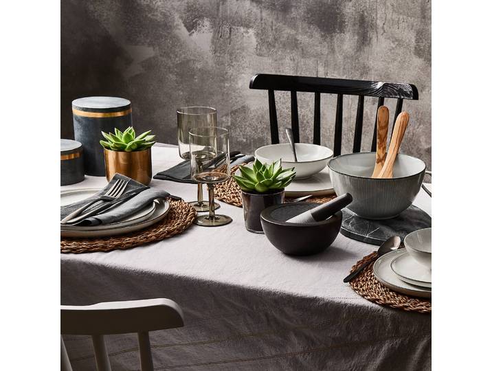 Mörser-Set STONEHENGE 2-tlg. Ø 16cm Grau/Grau
