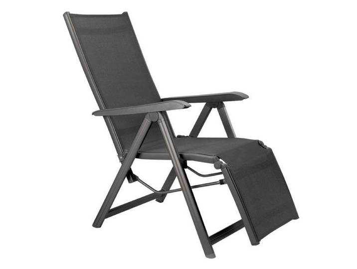 Kettler Basic Plus Relaxsessel verstellbar Aluminium/Outdoorgewebe Dunkelgrau