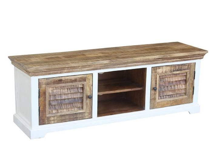 TV Element 145x50cm 'Nizza' Mango weiß natur