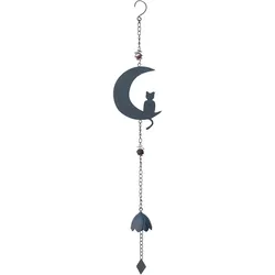 Louis Moulin, Aussendekoration, Windspiel Katze Mond mit Perlen