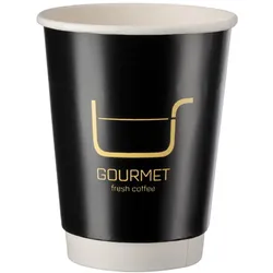 VEPATIM 125x Kaffeebecher Doppelwand Coffee To Go Design GOURMET Fresh-Coffee 300ml