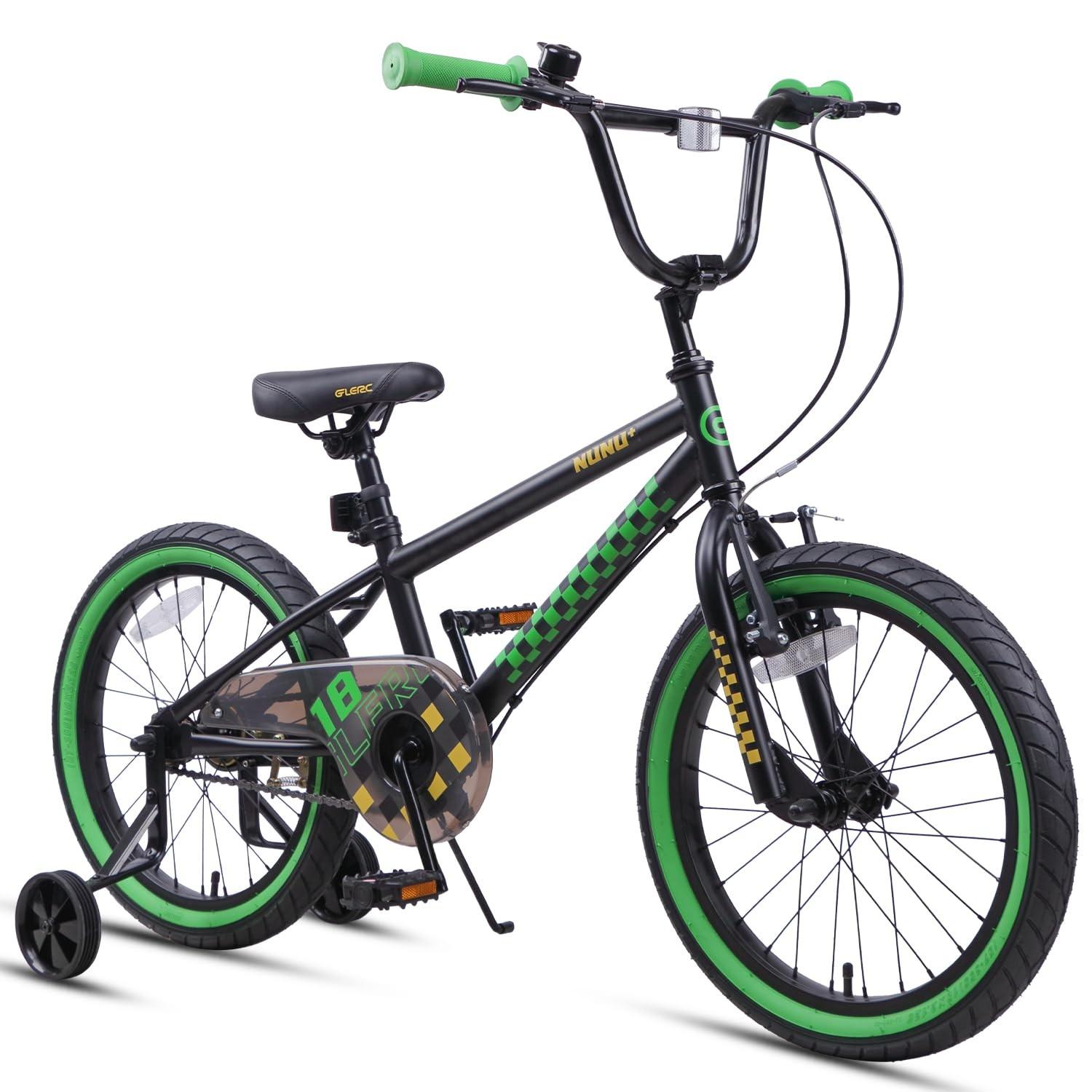 BMX-Stil Kinderfahrrad, 18 Zoll, mit Stützrädern und Handbremsen