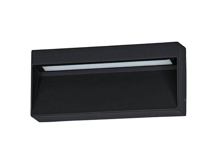 home24 LED-wandlamp Maruggio rechthoekig 20 x 9 x 3cm zwart